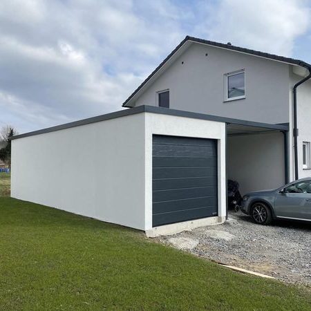 Garage mit Carportanbau Fertiggaragenprofi